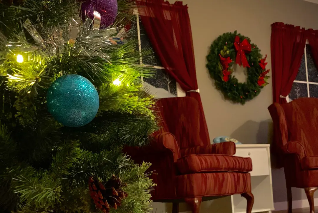 Saving Christmas scene